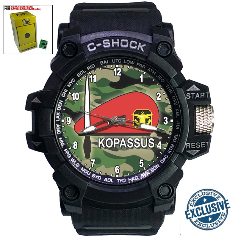 {Istimewa} Jam Tangan BARET MERAH KOPASUS (TNI) Outdoor