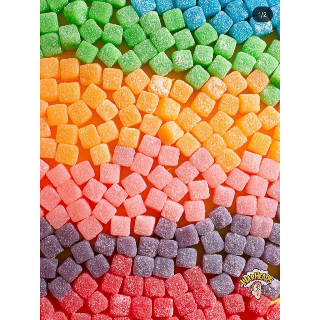 

Warheads Sour Cubes Chewy Candy 4 Oz ( 113 Gram )