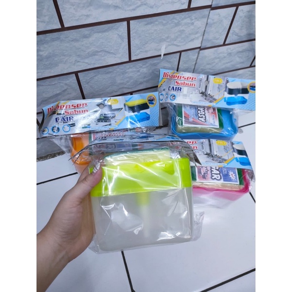 dispenser tempat sabun cuci piring / soap pump sponge caddy