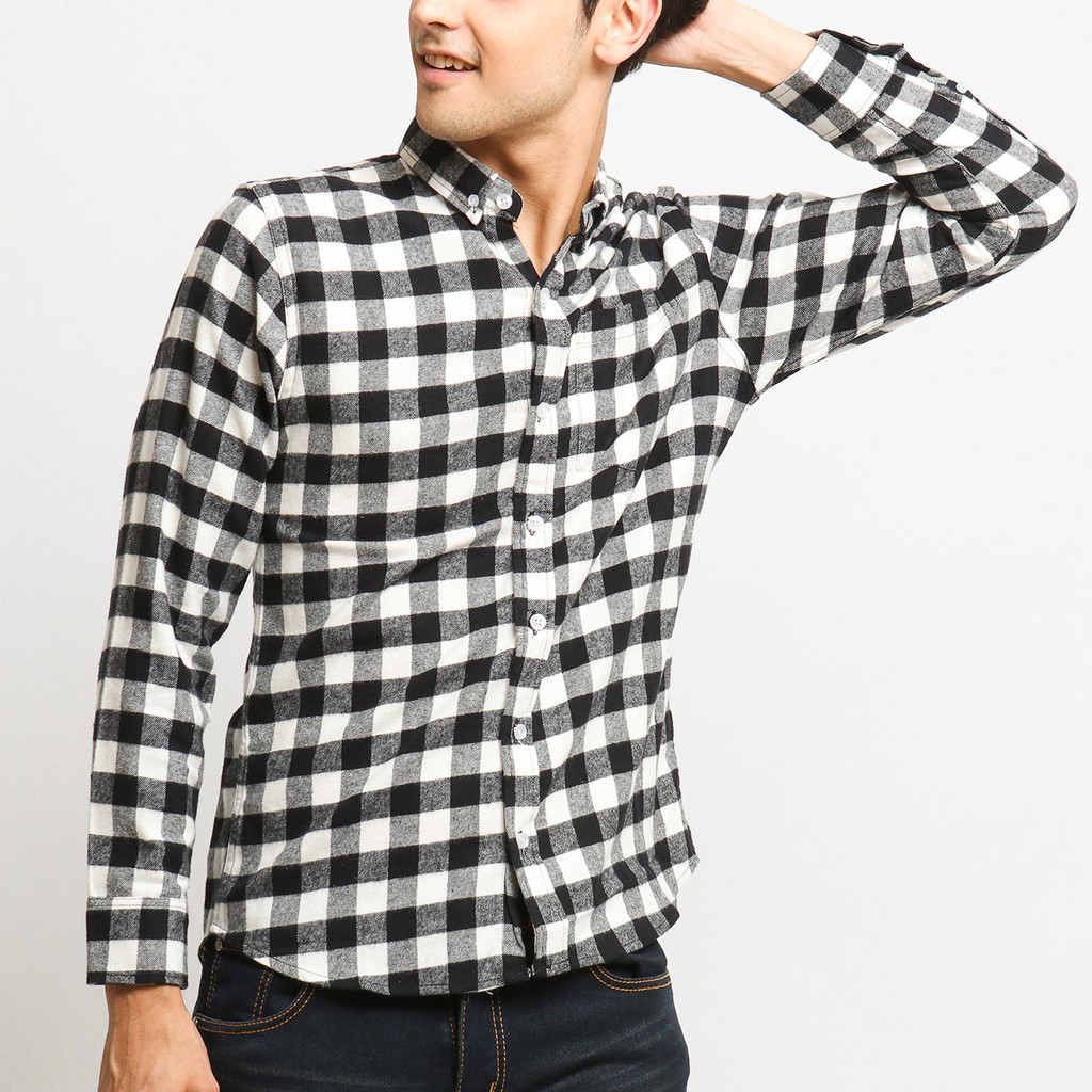 VENGOZ Kemeja Flanel  Pria Jake Flannel  Shirt Shopee 