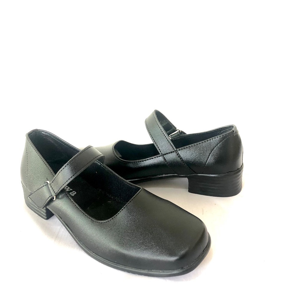 Sepatu Hitam Wanita Pantofel Hak Sekolah Kerja