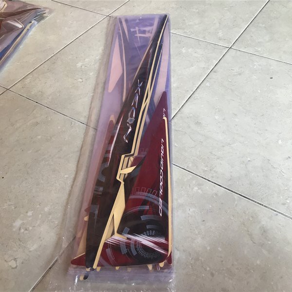 Striping Stiker Les Body Xeon 2012 Hitam Merah