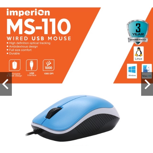 IMPERION MS-110 WIRED USB MOUSE