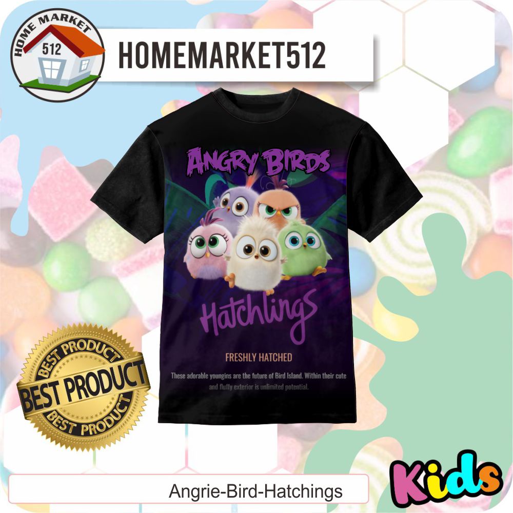 Kaos Anak Angry Bird Hatchings Kaos Anak Laki-Laki Dan Perempuan | HOMEMARKET512