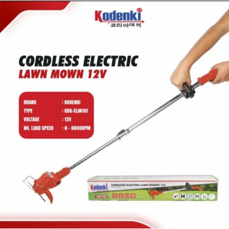 Mesin potong rumput baterai cordles 12 volt grass cutter trimmer kodenki Mesin pemotong Rumput Mesin Rumput Brush cutter