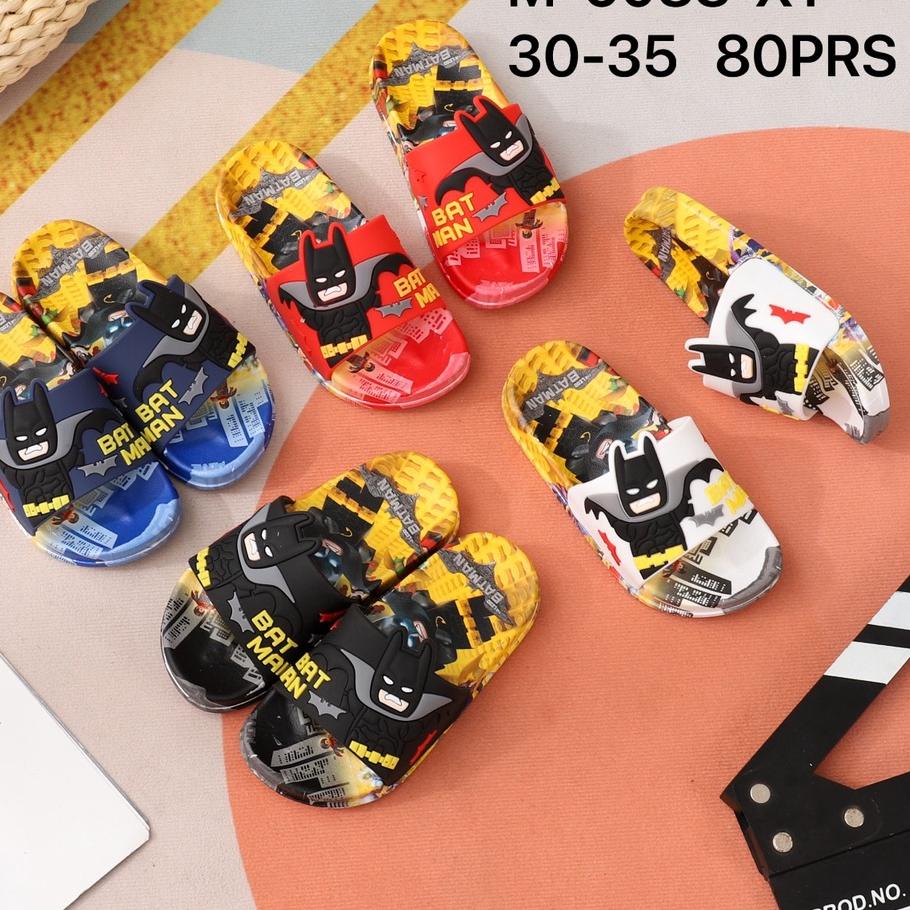 ✾ M-6088-X sandal batman anak laki sandal karet empuk anak pria terbaru ori produk impor ℮