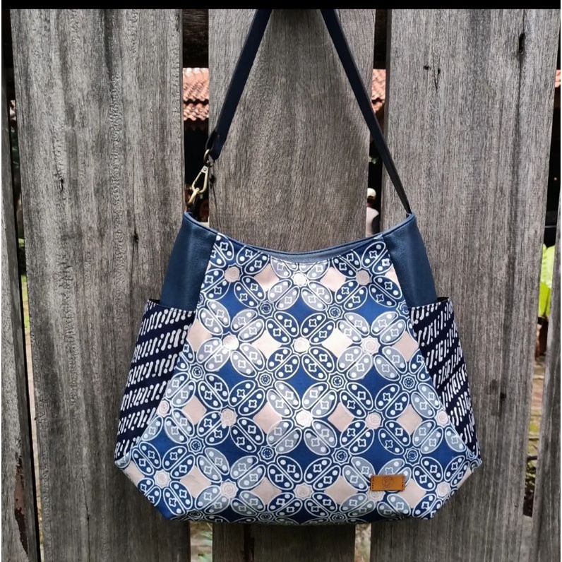tas cangklong batik Kawung kombinasi parang