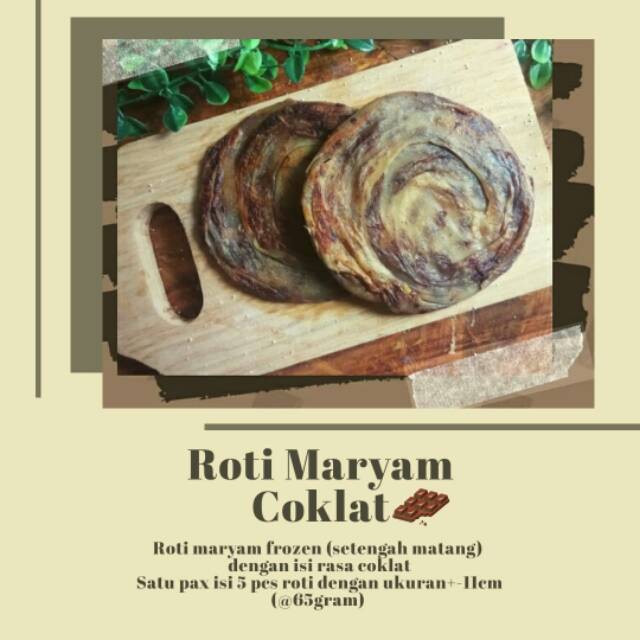 

Roti maryam coklat