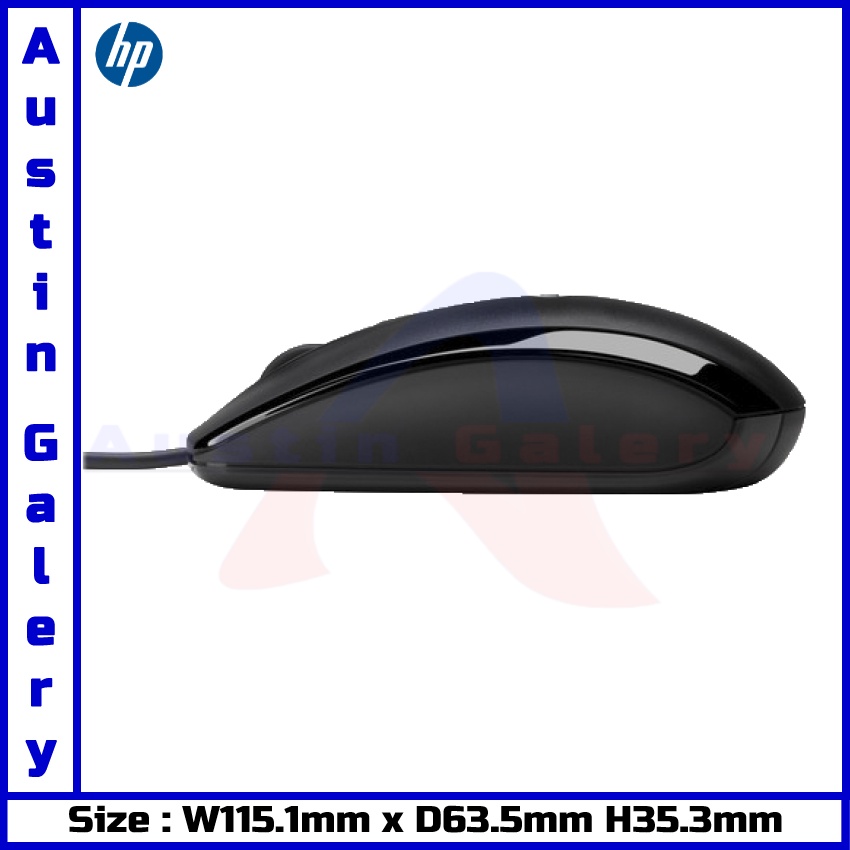 Mouse HP X500 USB Optical Mouse USB Untuk PC Laptop Komputer