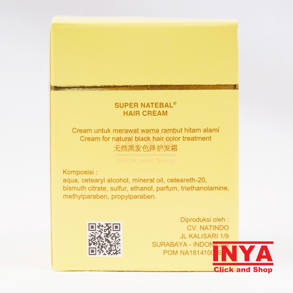 SUPER NATEBAL HAIR CREAM 100gr - Minyak Rambut