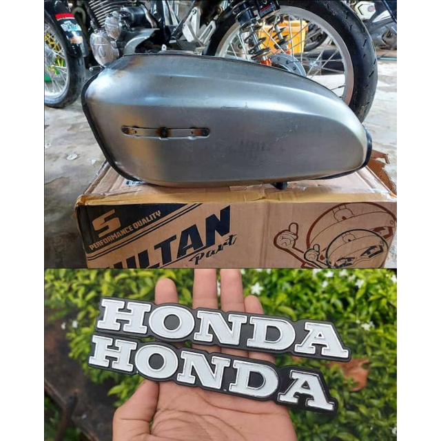 Emblem tangki cb125 logo honda tangki cb125 import kwalitas bagus bahan besi