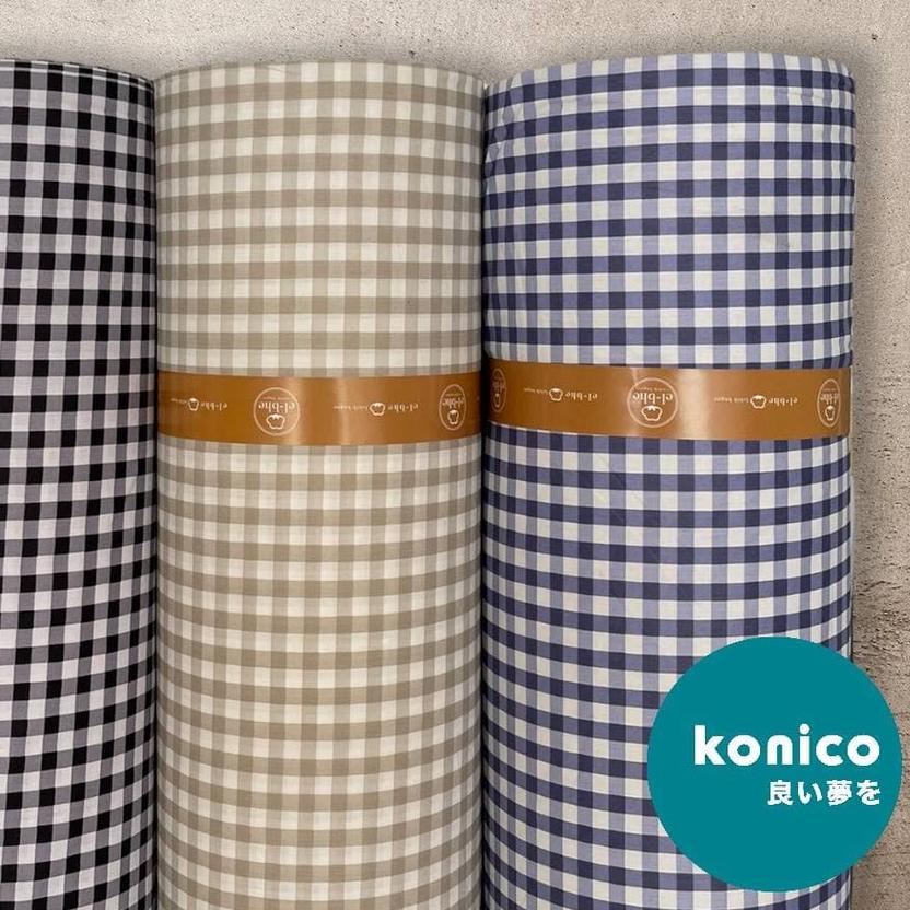 KONICO Sprei Kain Katun Meteran Motif Minimalis kotak BABY EMILY star esra catra