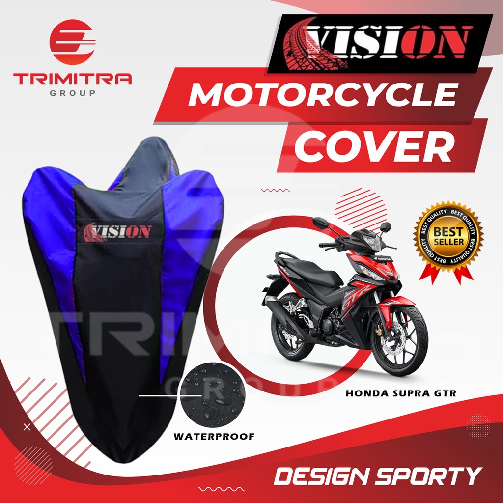 

[ BAYAR DI TEMPAT ] Sarung Penutup Selimut Pelindung Body Cover Motor Honda SUPRA GTR nmax beat vario mio revo supra x Anti Air VISION Waterproof