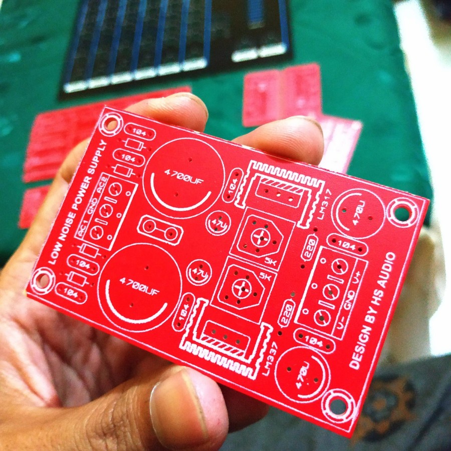 PCB psu lm317 lm337