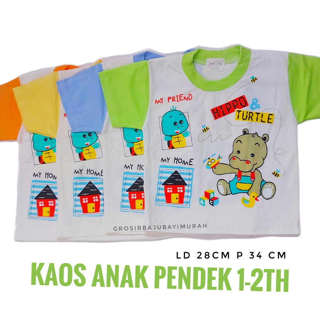 kaos anak 1-2 th TRALALA PENDEK