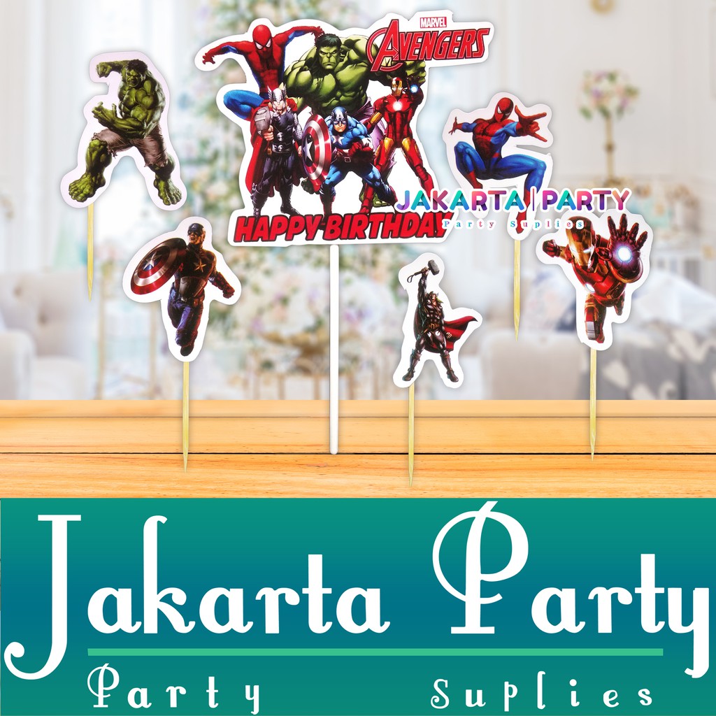 Cake Topper Avengers #3 / Topper Cake Avengers / Topper Cup Cake