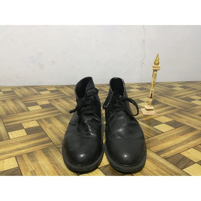 RPM SEPATU HITAM PDH BERTALI PASKIBRA COWOK PRIA SHOES UK 41