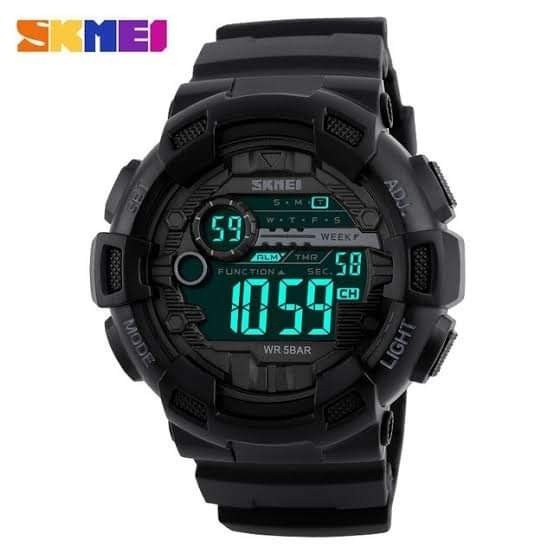 Strap tali jam tangan Skmei 1243 SKMEI 1243 Hitam tali skmei