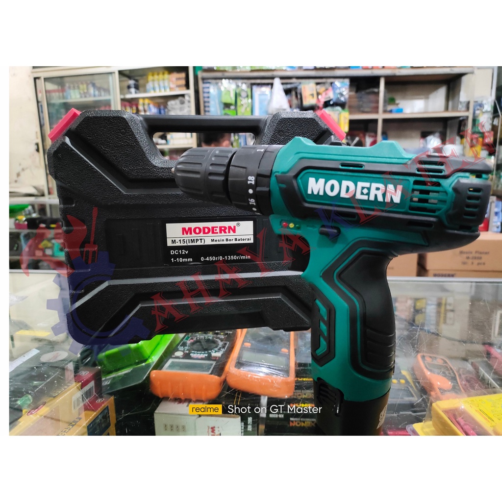 BOR CORDLESS BATERAI (TORSI,IMPACT,BETON,TEMBOK,BESI) MODERN M-15 SET