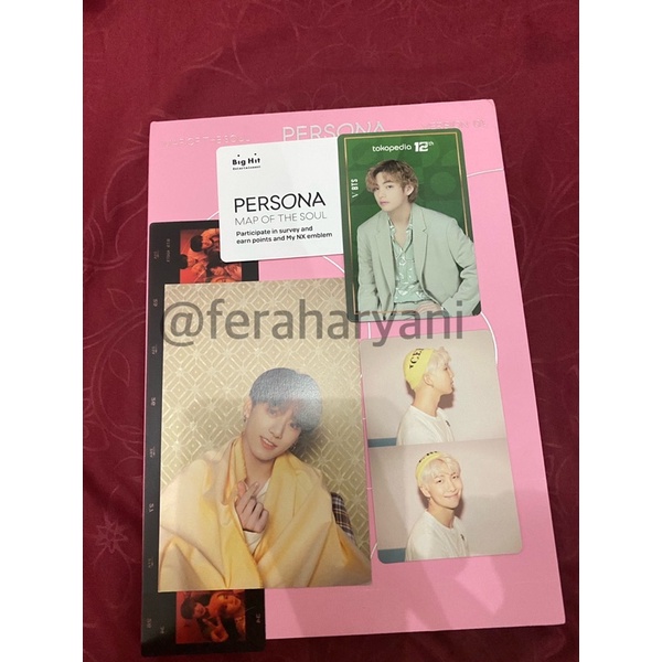 READY ALBUM BTS UNSEALED PERSONA 1 & 3, BUTTER CREAM & PEACH, LY TEAR R