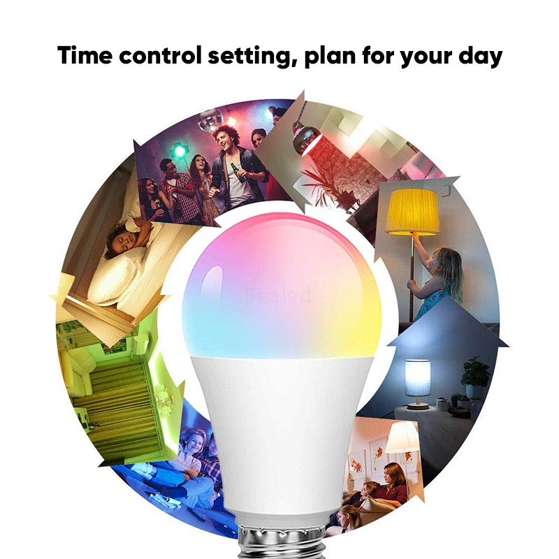 Bepop Smart LED Light Bulb RGB Lampu Bohlam 12W Wifi Wireless APP Control Home Automation