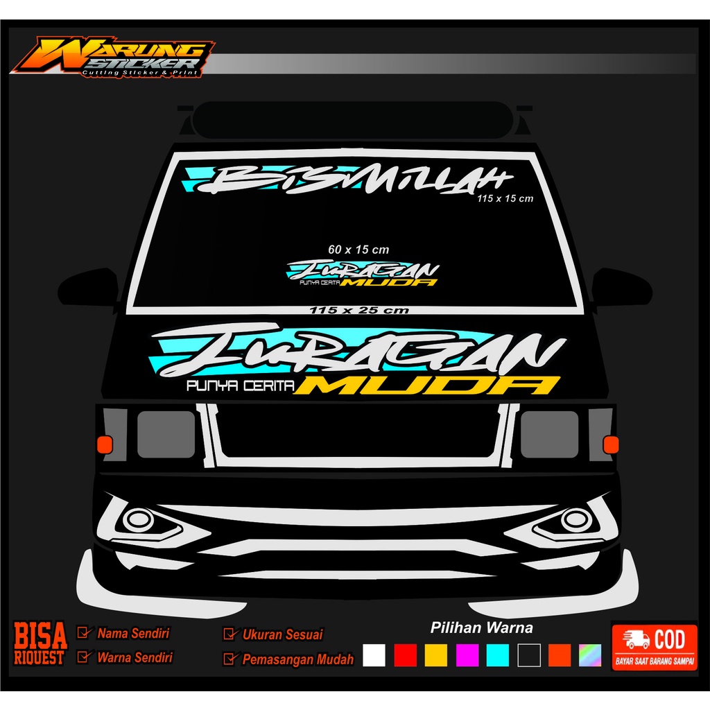 Jual STICKER DECAL DADA DEPAN PICKUP/L300/TSS DAN LAIN LAIN | Shopee ...