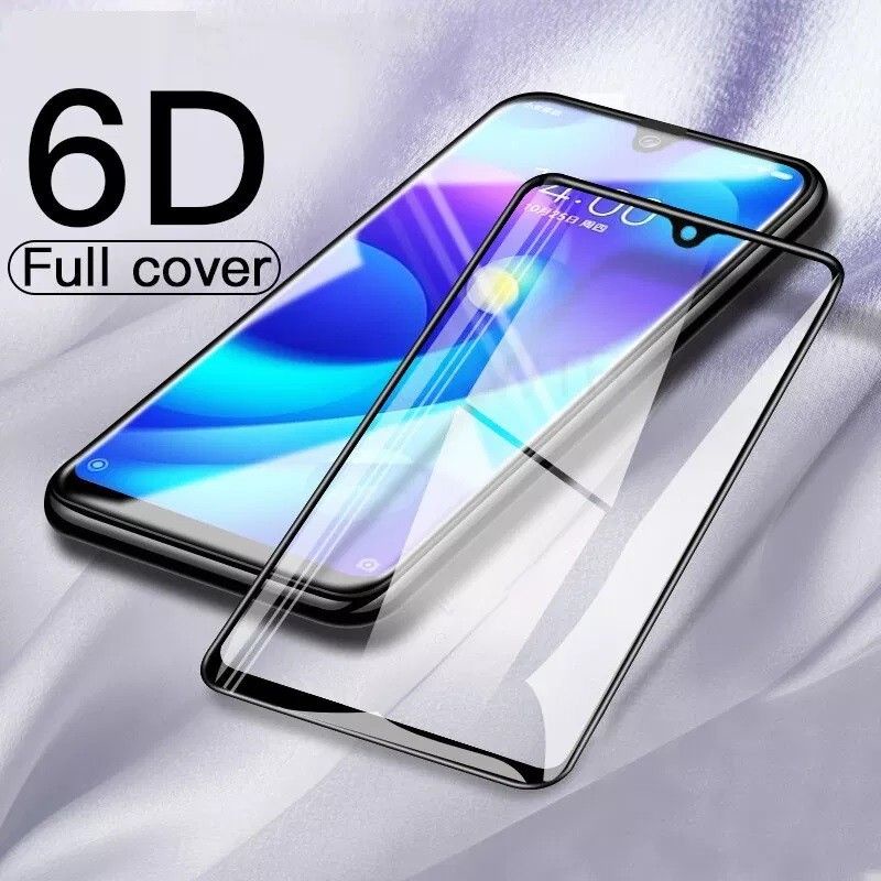 Tempered Glass Xiaomi Redmi 7 Full Cover Warna 5D / 6D / 9D  - Hitam