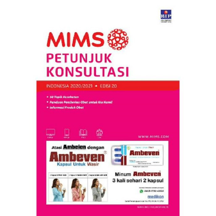 Mims Petunjuk Konsultasi Edisi 20 Tahun 2020 2021