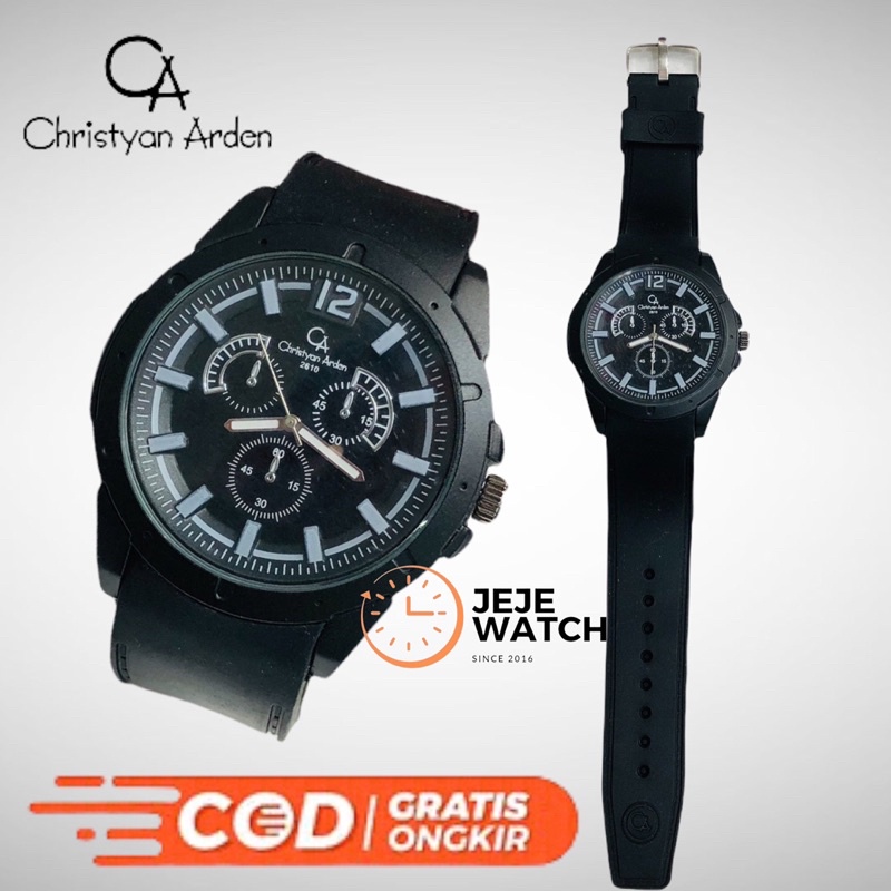 Jam Tangan Pria Cowok Karet CA Cristyan Arden