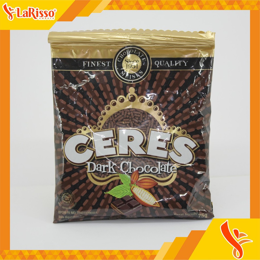 

CERES MESES BUTIR COKELAT 75GR DARK CHOCOLATE