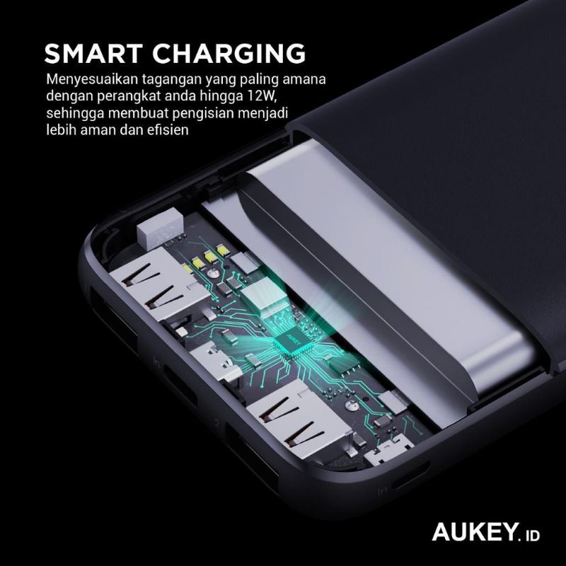 Aukey PB-N73 Basix Slim Powerbank 10.000mAh