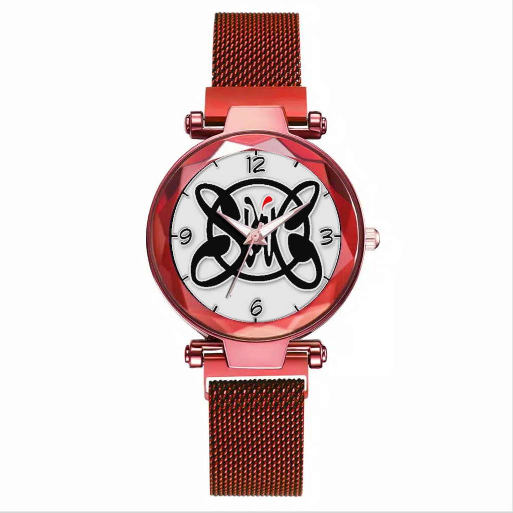 Jam Tangan Wanita Custom - SLANK-SLANKY MOTIF 10 Free Box &amp; Batre Cadangan