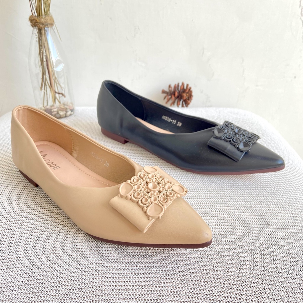 Lacode Shoes Flat Shoes Sepatu Pansus Sepatu Flat Wanita Import