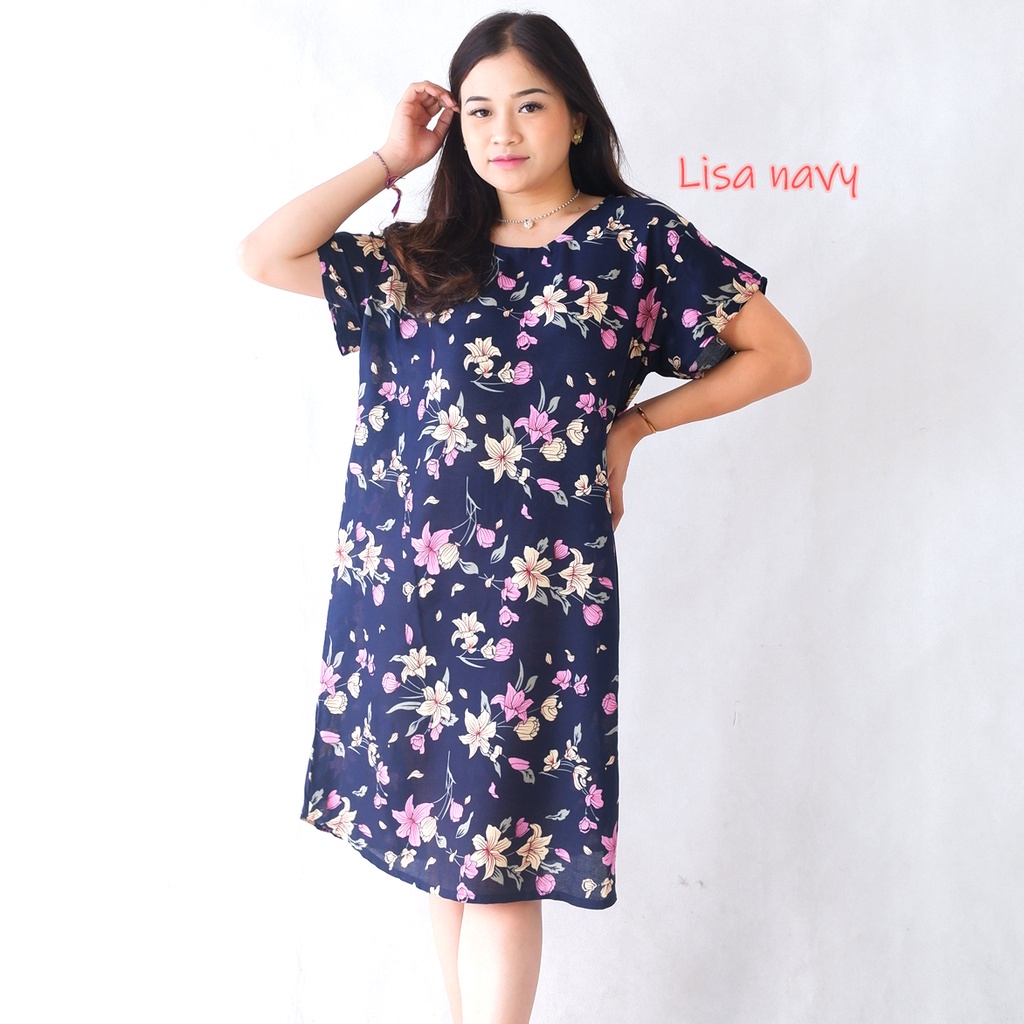 Daster Bali Dress Bali-DST LISA NAVY