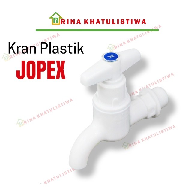 Keran air Jopex Plastik 1/2 inch, 3/4 inch | Kran Jopex Plastik | Kran Air Plastik Jopex