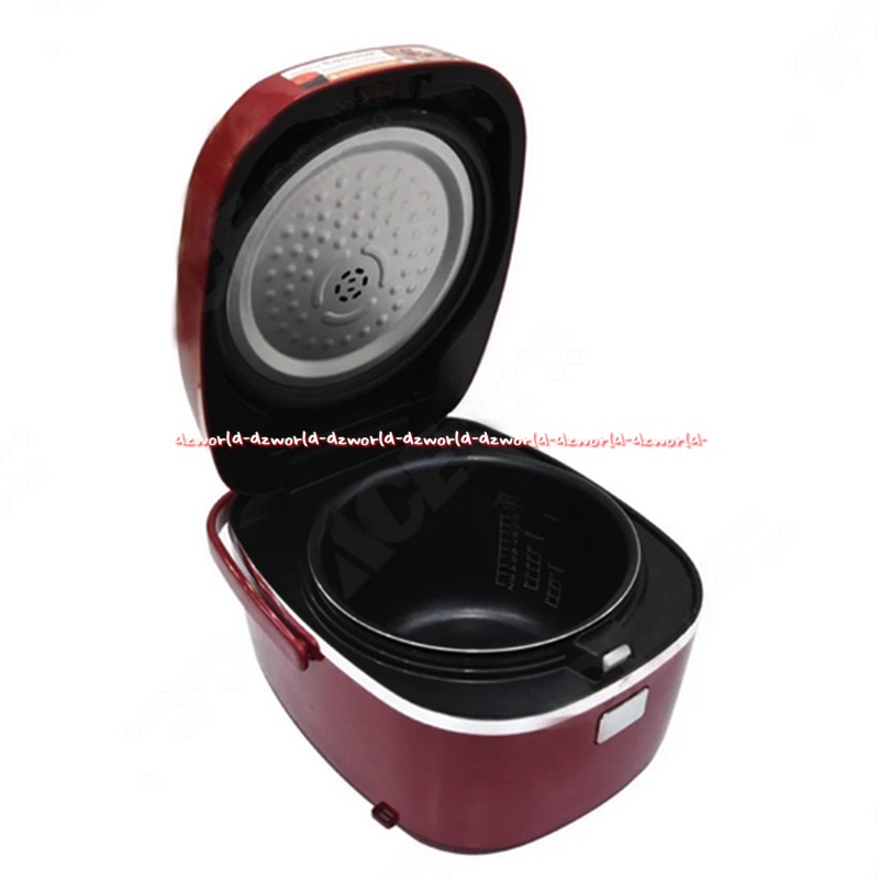 Tiger Rice Cooker 1.8L Fungsi 4in1 Memasak Nasi Pengukus Slow Cooker Digital Tigerrice Alat Pemasak Nasi Kukus Warna Merah Red