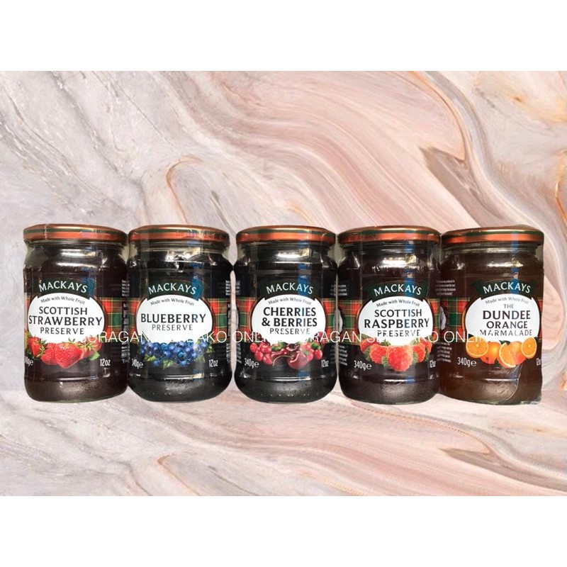 (JSO) Mackays Cherries &amp; Berries Jam 340gr / Selai Cherrie &amp; Berrie ORIGINAL