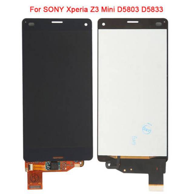 Layar LCD TS Touchscreen Fullset SONY XPERIA Z3 MINI COMPACT D5803 D5833 ORI BLACK WHITE
