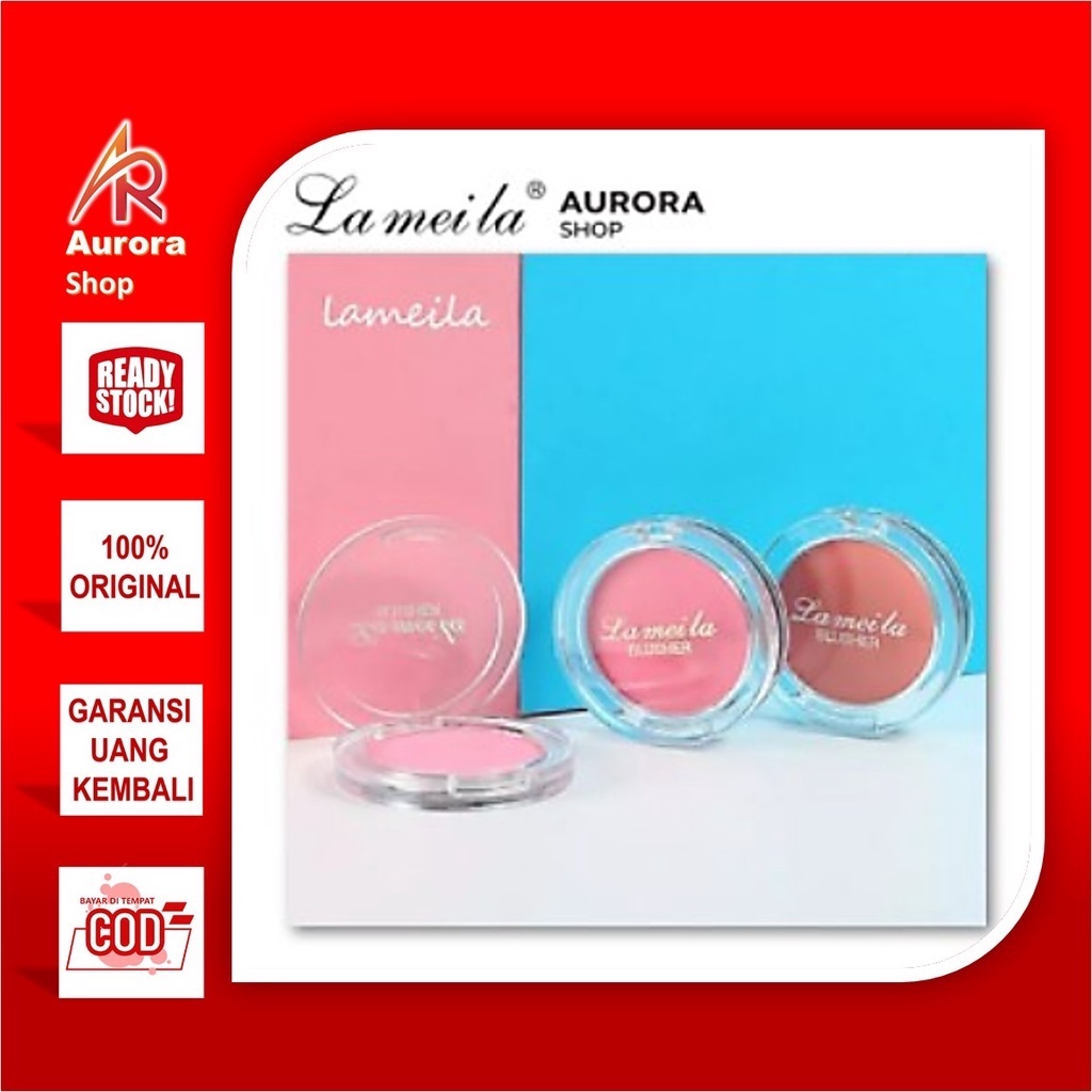 Lameila Blush On Palette Matte Anti Air dan Tahan Lama By Aurora 3040