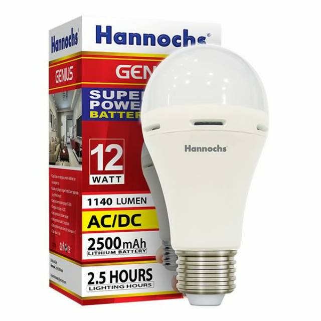 Lampu Emergency Hannochs LED Genius 12w