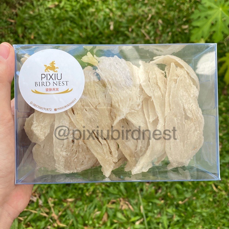 PIXIU BIRD NEST SARANG BURUNG WALET 100 GR PATAHAN BESAR SARANG BURUNG