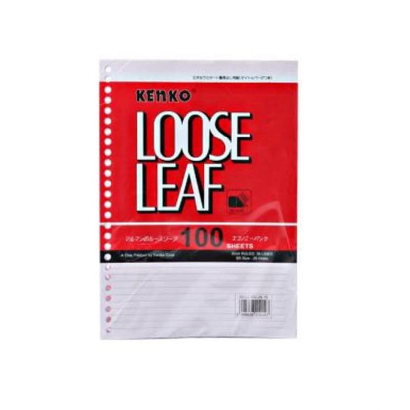 

Refill Kertas Binder Kenko Loose Leaf A5 100 lembar