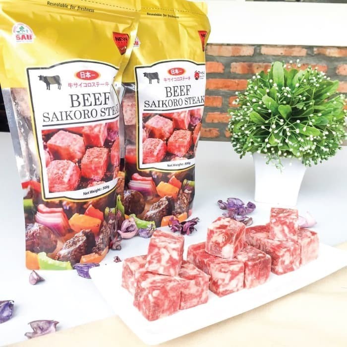 DAGING SAPI SAIKORO WAGYU PREMIUM KEMASAN 500GR HALAL