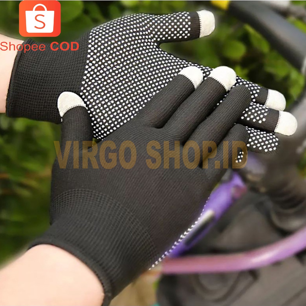 Glove - Sarung Tangan Touch Screen Glove Sarung Tangan Bintik Anti Slip / Sarung Tangan / Sarung Tangan Motor / Sarung Tangan Touch Screen / Glove / Gloves