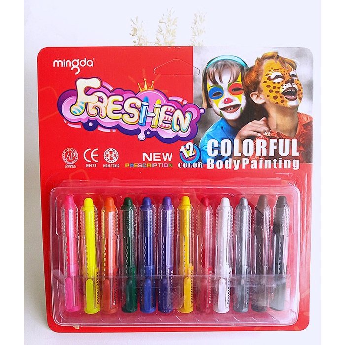

Kusus Hari Ini Mingda Freshen Face Painting 12 / Crayon Wajah - Aman Untuk Anak-Anak Limited