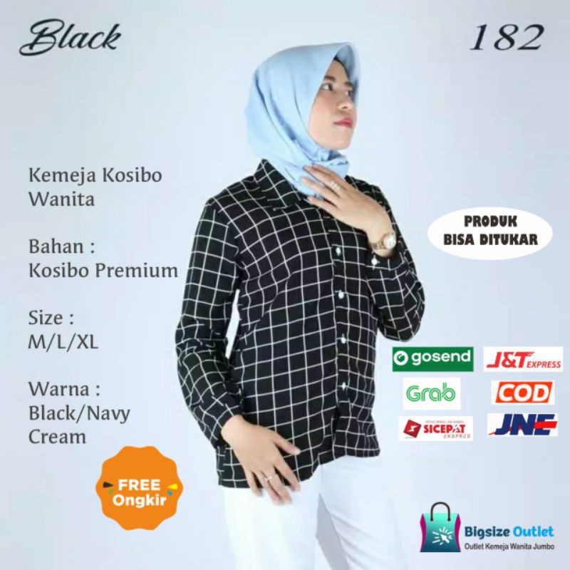 Kemeja Kotak Kotak Wanita Lengan Panjang Kemeja Flanel Wanita - Kemeja Kotak Flannel Kemeja Casual