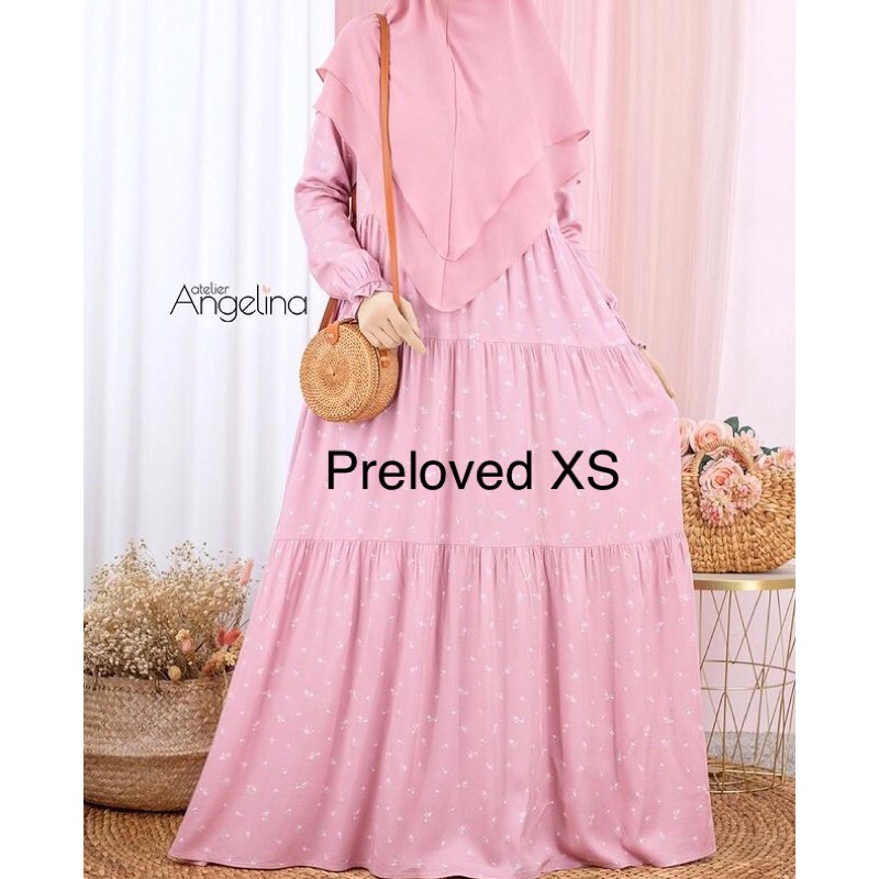 PRELOVED BELLA DRESS TINY ROSE PINK ROSE BY ATELIER ANGELINA | PRELOVED ATELIER ANGELINA