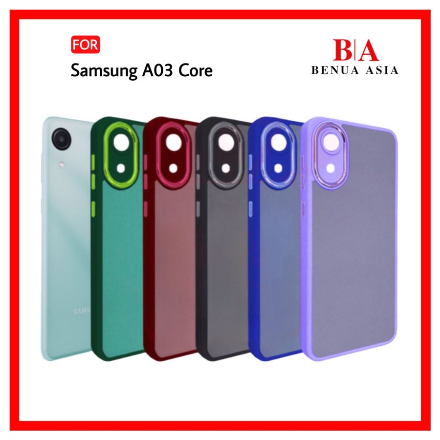 CASE PREMIUM NEOHYBRID DOVE CHROME SAMSUNG A03 CORE SOFTCASE ~ FA