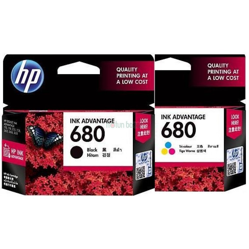 Tinta printer Hp 680 Black Color HP 3775 3776 3835 4535 4536 4538 4675 4678 5075 5078 5275 5278