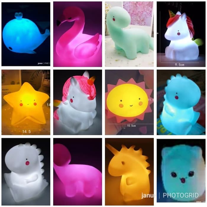 Dijual Lampu Tidur Anak/Lampu Tidur Baterai/ Lampu tidur karakter/Lampu motif Murah